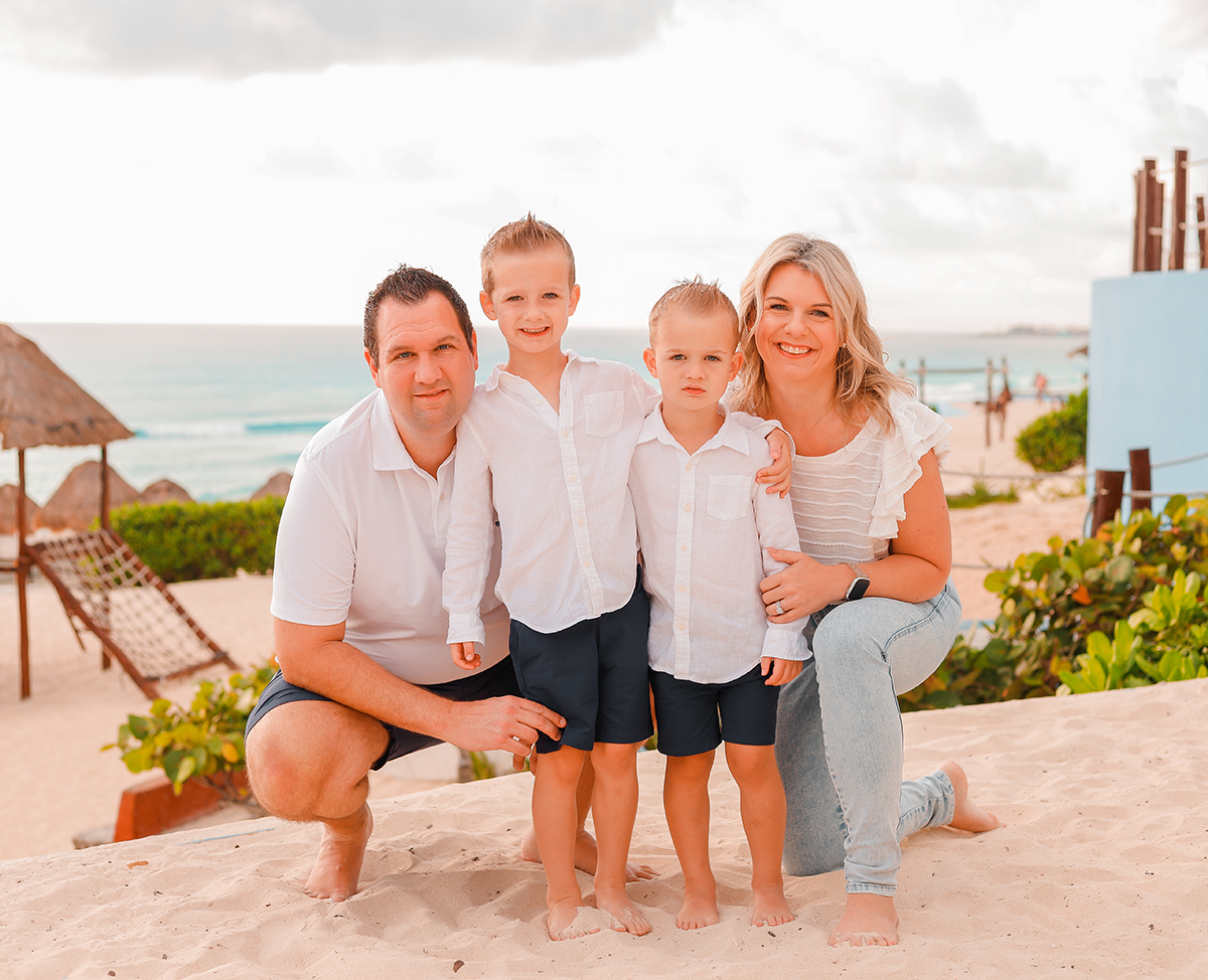 Wesley and Abby with their family